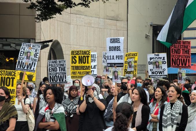 جانب من التظاهرة